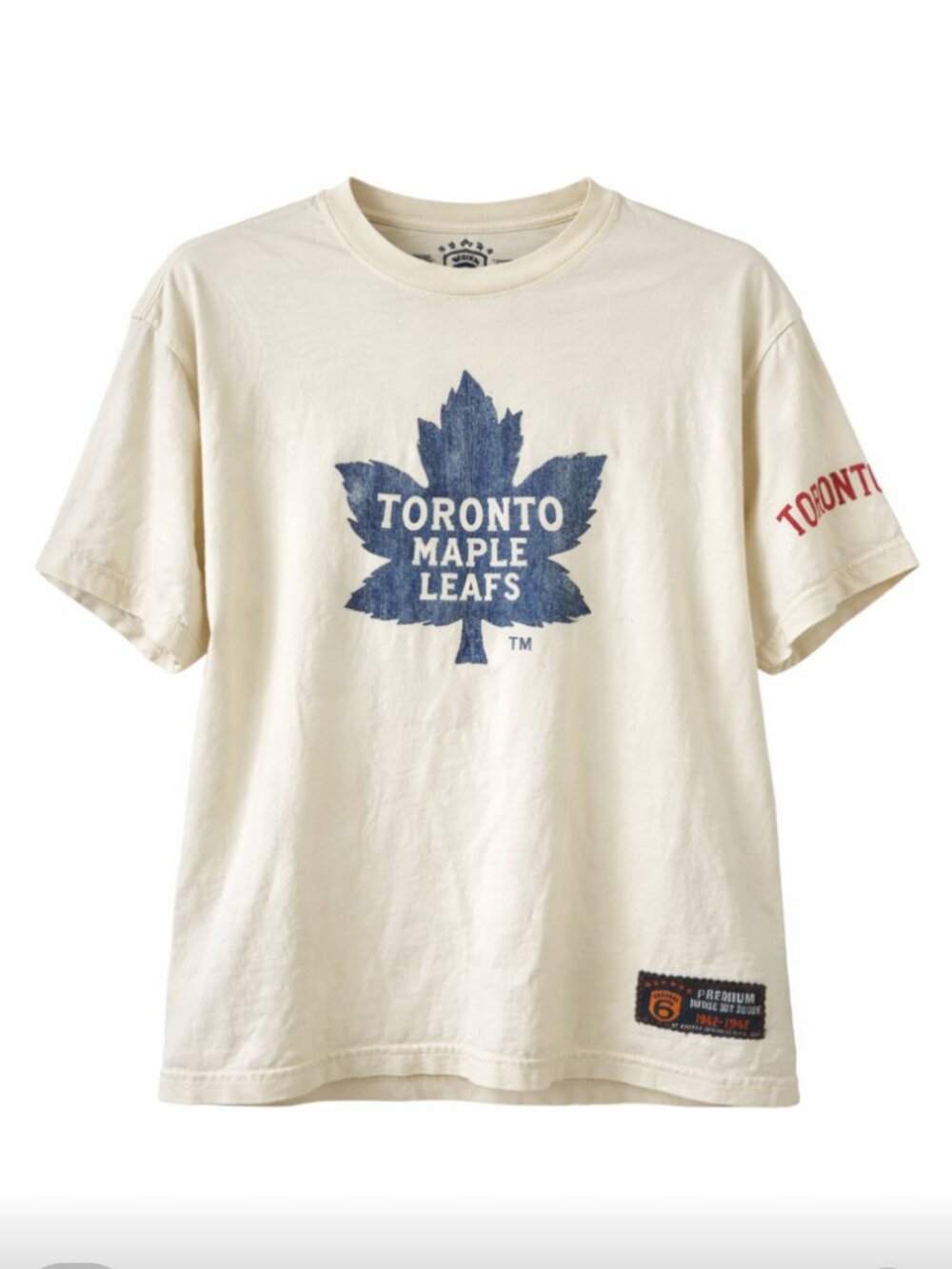 Vintage Original 6 Toronto Maple Leafs Graphic T-Shirt Large